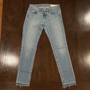 Rag & Bone Light Wash Skinny Jeans